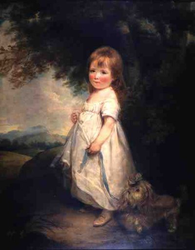 Mlle Anderson avec son chien, c.1810 - Arthur William Devis
