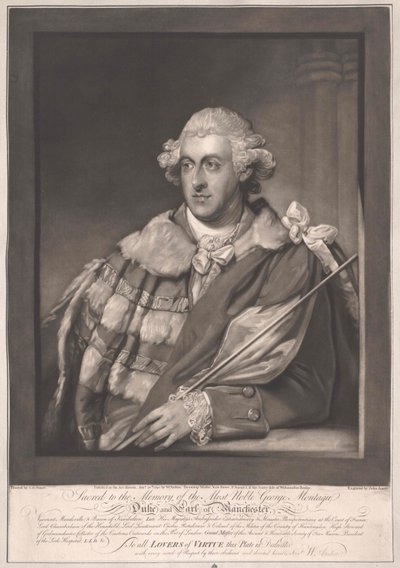 4e duc et comte de Manchester Montagu - Artist Unknown