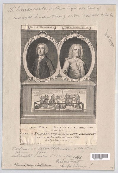 4e comte de Kilmarnock Boyd (impression) - Artist Unknown
