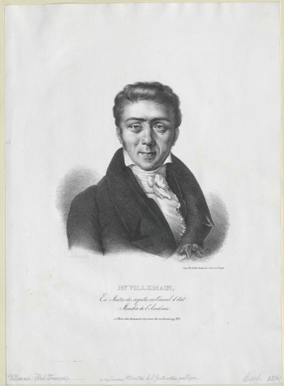 Abel-Francois Villemain - Artist Unknown