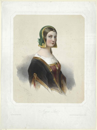 Agnes Sorel (print) - Artist Unknown