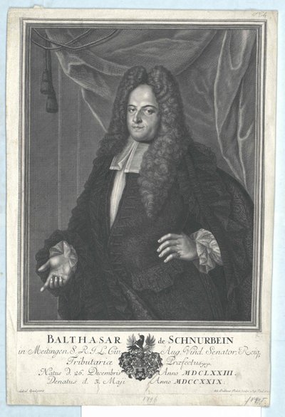 Balthazar Schnurbein de et vers Meitingen - Artist Unknown