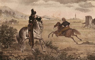 CABRERA Y GRINO, Ramon (1806-1877). Militaire carliste espagnol. Espagne. Guerres carlistes. Cavalerie du Cid. Image de 
