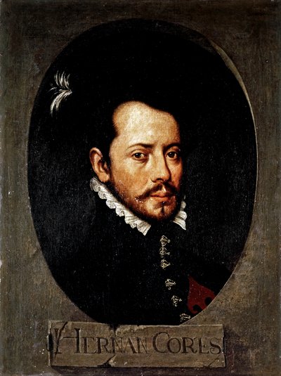 CORTES Hernan (1485-1547). Conquérant espagnol du Mexique - Artist Unknown
