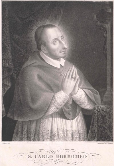 Carlo Borromeo, - Artist Unknown