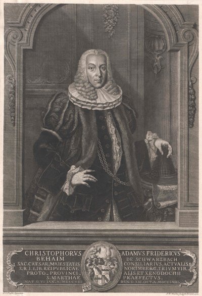 Christoph Adam Frederick Behaim de Schwarzbach - Artist Unknown