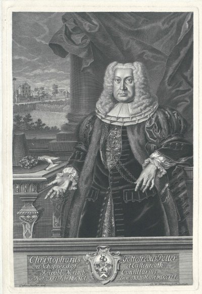 Christoph Godfrey Peller de Schoppershof à Kastenreuth - Artist Unknown