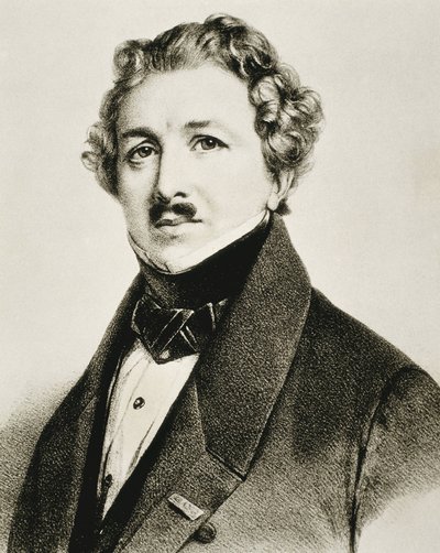 DAGUERRE, Louis-Jacques-Mandé (1787-1851). Inventeur anglais qui a amélioré la photographie. Lithographie - Artist Unknown