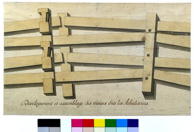Développement et assemblage des montures sur des fermes - Artist Unknown
