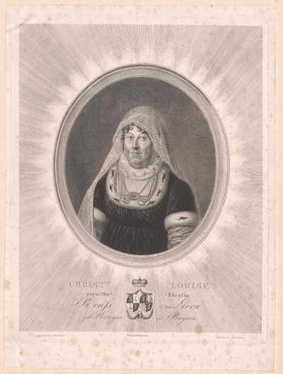 Duchesse de Bavière Louise (impression) - Artist Unknown