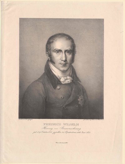 Duc de Braunschweig-Oels Friedrich Wilhelm - Artist Unknown