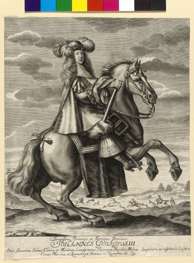 Electeur de Saxe Johann George III - Artist Unknown