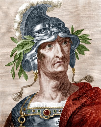 Empereur Claude (gravure en couleur) - Artist Unknown
