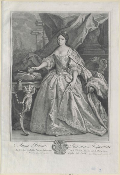 Impératrice de Russie Anna Ioannovna - Artist Unknown