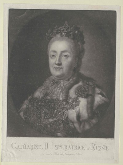 Impératrice de Russie Catherine II - Artist Unknown