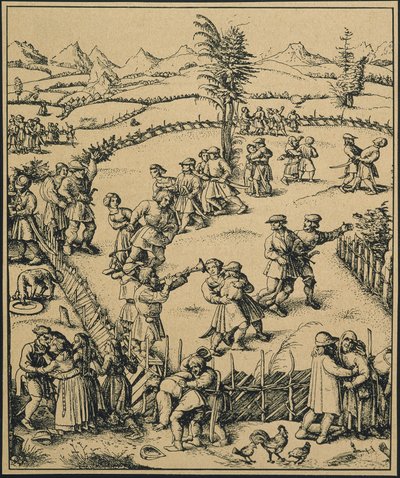 Fête des paysans dans une ferme allemande (