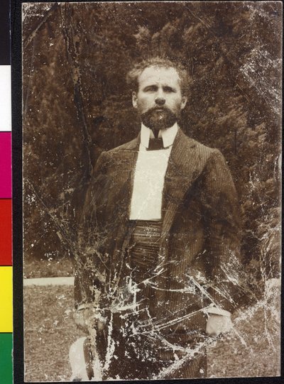 Gustav Klimt au lac Attersee - Artist Unknown