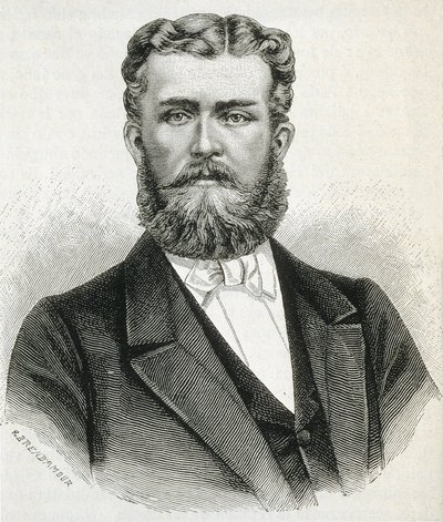 HOHENZOLLERN-SIGMARINGEN, Léopold (1835-1905). Frère du roi Carol Ier de Roumanie et père du futur roi Ferdinand de Roumanie. Gravure - Artist Unknown