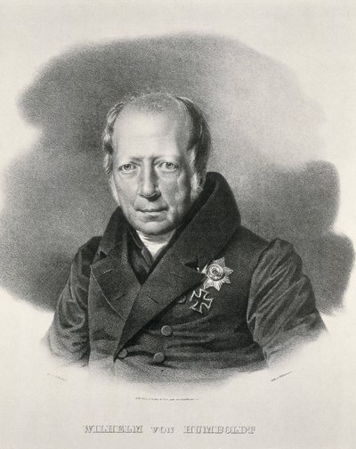 HUMBOLDT, Wilhelm von (1767-1835). Homme d