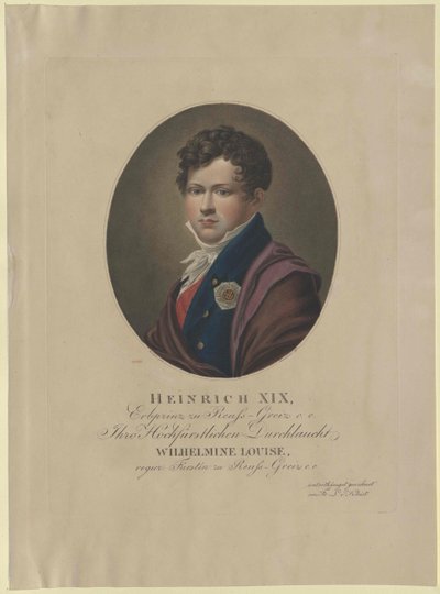 Heinrich count Reuss à Greiz - Artist Unknown