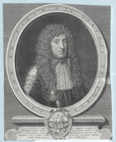 Hezekiah count Hohenlohe-Waldenburg-Pfedelbach - Artist Unknown
