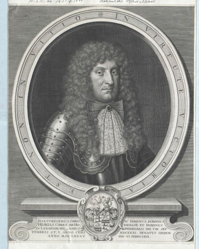 Hezekiah count Hohenlohe-Waldenburg-Pfedelbach - Artist Unknown