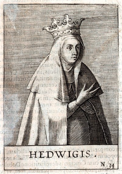 Jadwiga de Pologne (gravure) - Artist Unknown