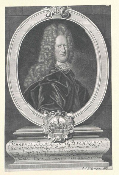 Johann Friedrich von Alvensleben (imprimé) - Artist Unknown
