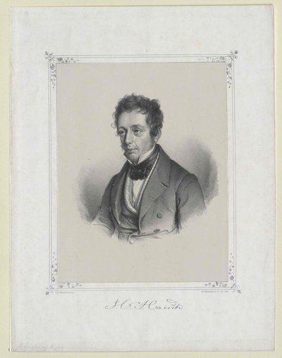 Johannes Carsten Hauch (imprimé) - Artist Unknown