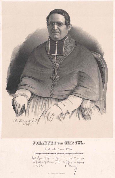 Johannes von Geissel - Artist Unknown