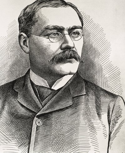 KIPLING, Rudyard (1865-1936). Écrivain britannique, né en Inde. Prix Nobel de littérature 1907. Portrait de Kipling. Gravure. - Artist Unknown