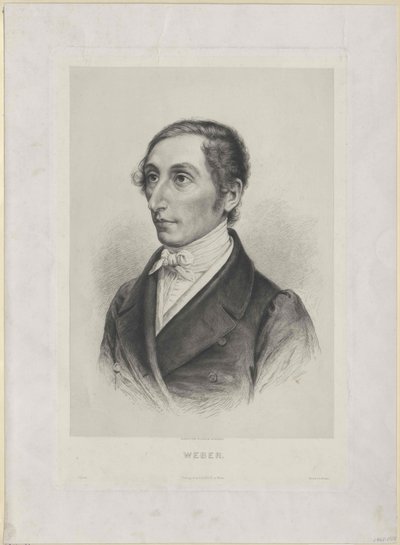 Karl Maria von Weber (imprimé) - Artist Unknown