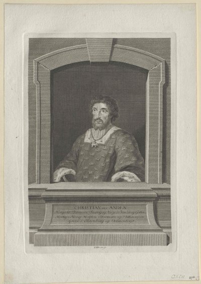 Roi du Danemark Christian II - Artist Unknown