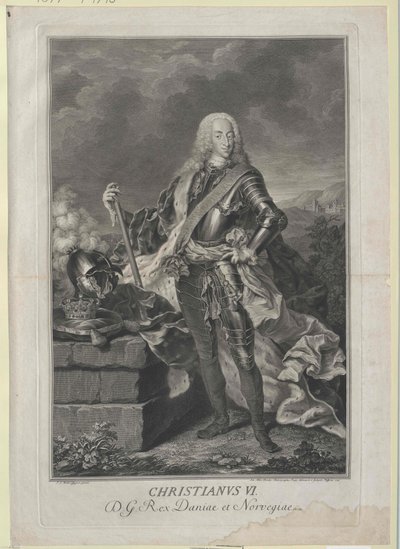 Roi du Danemark Christian VI - Artist Unknown
