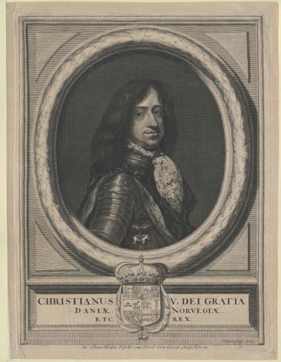Roi du Danemark Christian V. - Artist Unknown