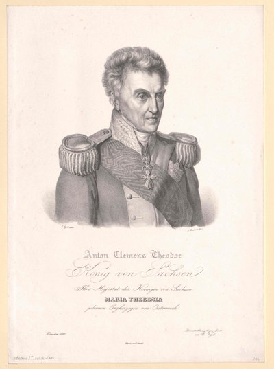 Roi de Saxe Anton I - Artist Unknown