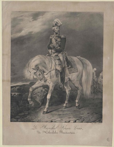 Louis prince Hohenlohe-Bartenstein - Artist Unknown