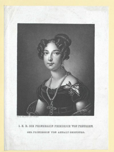 Louise princesse Anhalt-Bernburg - Artist Unknown