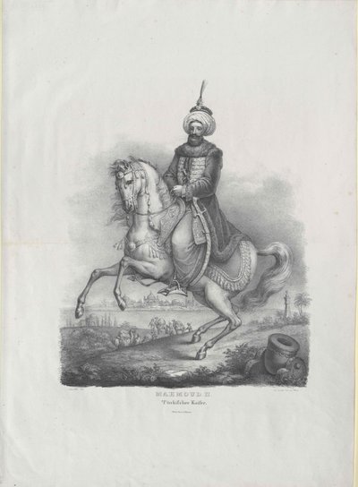 Machmud II sultan de la Turquie, - Artist Unknown