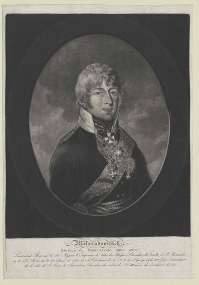 Mikhail Andreyevich comte Miloradovich - Artist Unknown