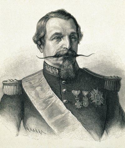 NAPOLÉON III, Charles-Louis Napoléon Bonaparte (1808-1873). Président de la 2e République (1848-1852) et empereur de France (1852-1870). Portrait de Napoléon III. Gravure. - Artist Unknown