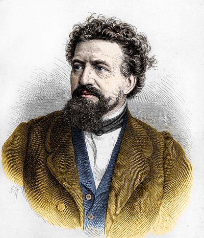 Portrait de Hermann von Lingg . - Artist Unknown