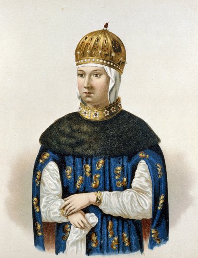 Portrait de Maria Ilyinichna Miloslavskaia (1625-1669) (lithographie) - Artist Unknown