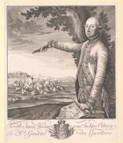 Prince de Saxe Cobourg-Saalfeld (1737-1815) Frederick Josiah - Artist Unknown