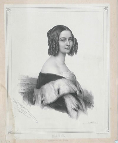 Princesse de Bade Marie (impression) - Artist Unknown