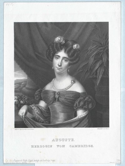 Princesse de Hesse-Kassel Auguste - Artist Unknown