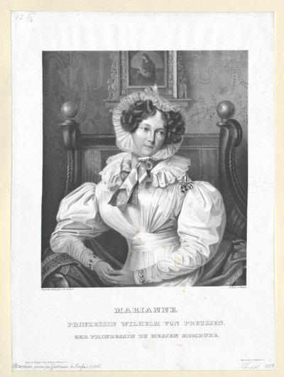 Princesse de Hesse-Hombourg Maria Anne - Artist Unknown