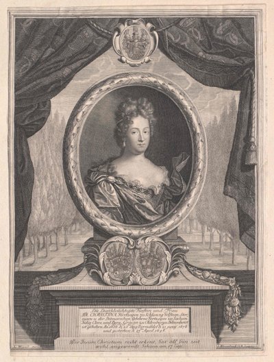 Princesse de Saxe-Weissenfels Christine - Artist Unknown