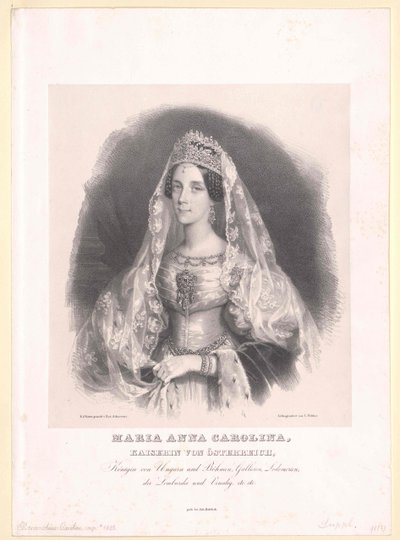Princesse de Savoie-Sardaigne Maria Anna - Artist Unknown
