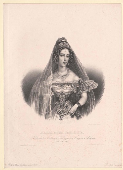 Princesse de Savoie-Sardaigne Maria Anna - Artist Unknown